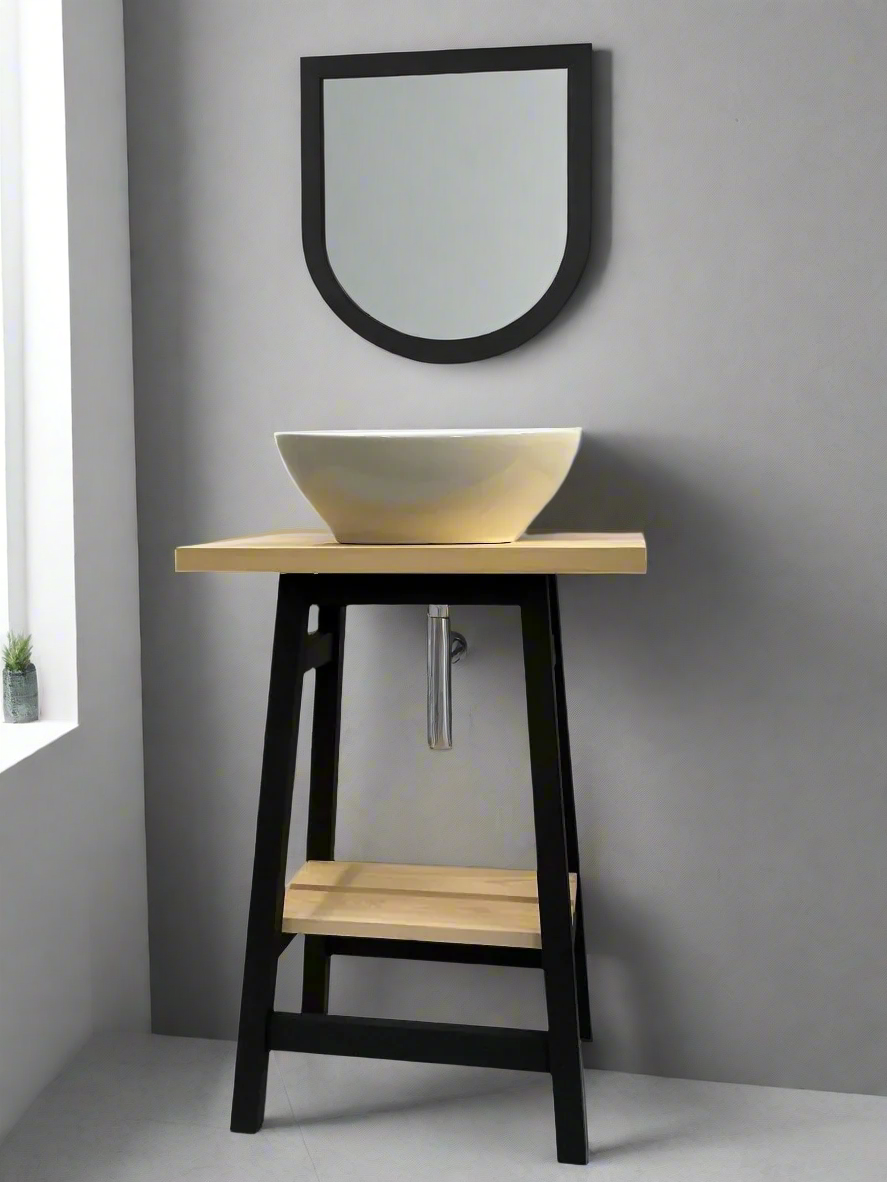 Black Vanity Basin Wash Stand